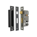 Spira Brass - 2.5" CE Euro Profile Mortice Sash Lock - Matt Black - LAL5009BLK - Choice Handles