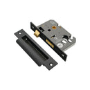Spira Brass - 2.5" CE Euro Profile Mortice Sash Lock - Matt Black - LAL5009BLK - Choice Handles