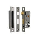 Spira Brass - 2.5" CE Euro Profile Mortice Sash Lock  - Black Nickel - LAL5009BN - Choice Handles