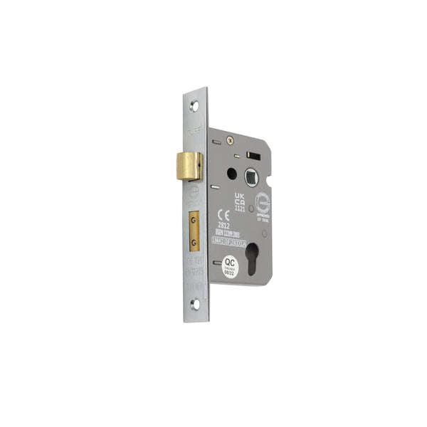 Spira Brass - 3" CE Euro Profile Mortice Sash Lock - Polished Nickel - LAL5010PN