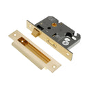 Spira Brass - 2.5" CE Euro Profile Mortice Sash Lock  Satin Brass - LAL5009SB - Choice Handles