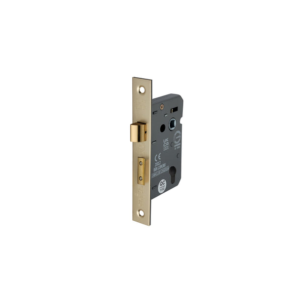 Spira Brass - 3" CE Euro Profile Mortice Sash Lock  Satin Brass - LAL5010SB