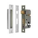 Spira Brass - 2.5" CE Euro Profile Mortice Sash Lock - Satin Chrome - LAL5009SC - Choice Handles