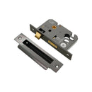 Spira Brass - 3" CE Euro Profile Mortice Sash Lock  - Black Nickel - LAL5010BN - Choice Handles