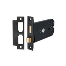 Spira Brass - 3 Lever Horizontal Bathroom Lock 6"  - Matt Black - LAL5240BLK - Choice Handles