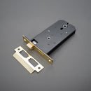 Spira Brass - 3 Lever Horizontal Bathroom Lock 6"  - Electro Brass - LAL5240EB - Choice Handles