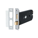 Spira Brass - 3 Lever Horizontal Bathroom Lock 6"  - Polished Chrome - LAL5240PC - Choice Handles