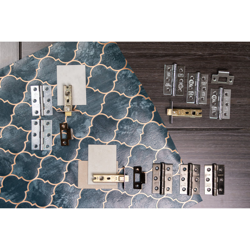 Atlantic Latch Pack [CE] 2.5" (Latch x1) + 3"x2" (Hinge x3) - Black Nickel - ALP2532BN