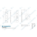 Eurospec - Easi-T 5 Lever Deadlock 76mm - Satin Stainless Steel - LDS5530SSS - Choice Handles