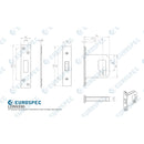 Eurospec - Easi-T 3 Lever Deadlock 76mm - Satin Stainless Steel - LDS5330SSS - Choice Handles