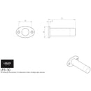 Carlisle Brass - Doorstop (Projection) 75mm - Black Antique - LF5130 - Choice Handles