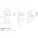 Carlisle Brass - Traditional Lever on WC Backplate - Black Antique - LF5503 - Choice Handles