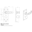 Carlisle Brass - Traditional V Lever on WC Backplate - Black Antique - LF5518 - Choice Handles