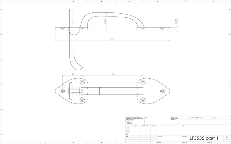 Carlisle Brass - Thumb Latch Set - Black Antique - LF5535