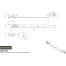 Carlisle Brass - Casement Stay 254mm - Black Antique - LF5540B - Choice Handles