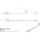 Carlisle Brass - Curly Tail Casement Stay 203mm - Black Antique - LF5541A - Choice Handles