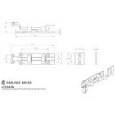 Carlisle Brass - Cranked Door Bolt 115mm - Black Antique - LF5563A - Choice Handles