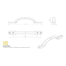 Carlisle Brass - 4 Hotbed Handle 130mm - Black Antique - LF5575A - Choice Handles