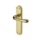 Heritage Brass Door Handle Lever Latch Luna Design Polished Brass finish - LUN5310-PB - Choice Handles