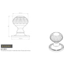 Carlisle Brass - Queen Anne Mortice Knob - Polished Chrome - M1001CP - Choice Handles