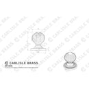 Carlisle Brass - Queen Anne Knob 35mm - Satin Brass - M1005SB - Choice Handles