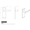 Carlisle Brass - Victorian Lever on Lock Backplate - Satin Chrome - M30SC - Choice Handles