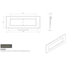 Carlisle Brass  - Plain Letter Plate 282mm x 80mm - Satin Chrome - M36HSC - Choice Handles