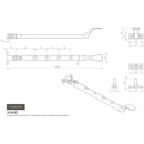 Carlisle Brass - Victorian Casement Stay 270mm - Matt Bronze - M44SMBRZ - Choice Handles