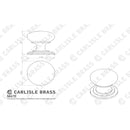 Carlisle Brass - Victorian Cupboard Knob 50mm - Anthracite - M47EANT - Choice Handles