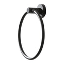 Prima - Bathroom Door Bond Towel Ring - Matt Black - M8705MB