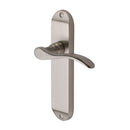 Heritage Brass Door Handle Lever Latch Maya Design Satin Nickel finish - MAY7610-SN - Choice Handles
