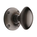Heritage Brass Mortice Knob on Rose Mayfair Design Matt Bronze finish - MAY960-MB - Choice Handles