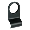 Prima - Round Top Front Door Cylinder Pull 80mm x 41mm - Matt Black - MB106