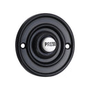 Prima - Circular Door Bell Push  60mm - Matt Black - MB1418