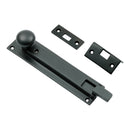 Prima - Swan Necked Door Bolt 152mm x 36mm - Matt Black - MB2000A