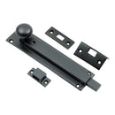 Prima - Straight Door Bolt 152mm x 36mm - Matt Black - MB2017A