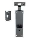 Prima - Slide Locking Flush Door Bolt 152mm x 38mm - Matt Black - MB2034A