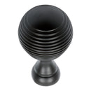Prima - Reeded Cabinet Cupboard Knob - Matt Black - MB2039B