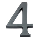 Prima - Door Numeral Pin Fix 102mm 4 - Matt Black - MB220/4