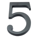 Prima - Door Numeral Pin Fix 102mm 5 - Matt Black - MB220/5