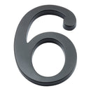 Prima - Door Numeral Pin Fix 102mm 6 - Matt Black - MB220/6