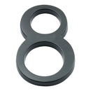 Prima - Door Numeral Pin Fix 102mm 8 - Matt Black - MB220/8