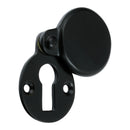 Prima - Covered Heavy Door Keyhole Escutcheon 42mm x 33mm - Matt Black - MB624