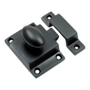 Prima - Cupboard Catch with Oval Knob 55mm x 40mm - Matt Black - MB899