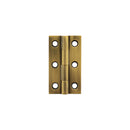 Millhouse Brass Cabinet Butt Hinges 50mm x 28mm x 2mm - Antique Brass - MHBH50AB - Choice Handles
