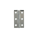 Millhouse Brass Cabinet Butt Hinges 50mm x 28mm x 2mm - Polished Chrome - MHBH50PC - Choice Handles