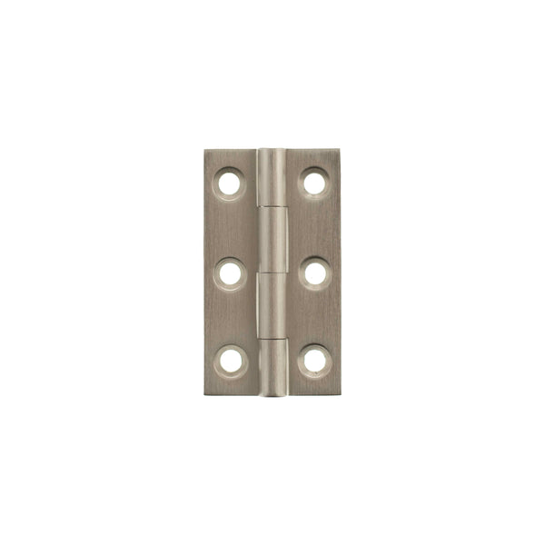 Millhouse Brass Cabinet Butt Hinges 50mm x 28mm x 2mm - Satin Nickel - MHBH50SN