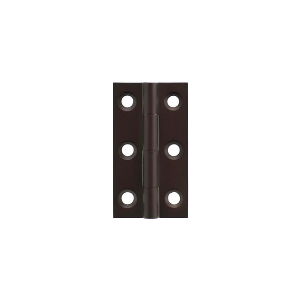 Millhouse Brass Cabinet Butt Hinges 50mm x 28mm x 2mm - Urban Dark Bronze - MHBH50UDB