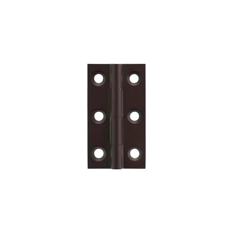 Millhouse Brass Cabinet Butt Hinges 50mm x 28mm x 2mm - Urban Dark Bronze - MHBH50UDB