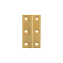 Millhouse Brass Cabinet Butt Hinges 64mm x 35mm x 2mm - Satin Brass - MHBH64SB - Choice Handles